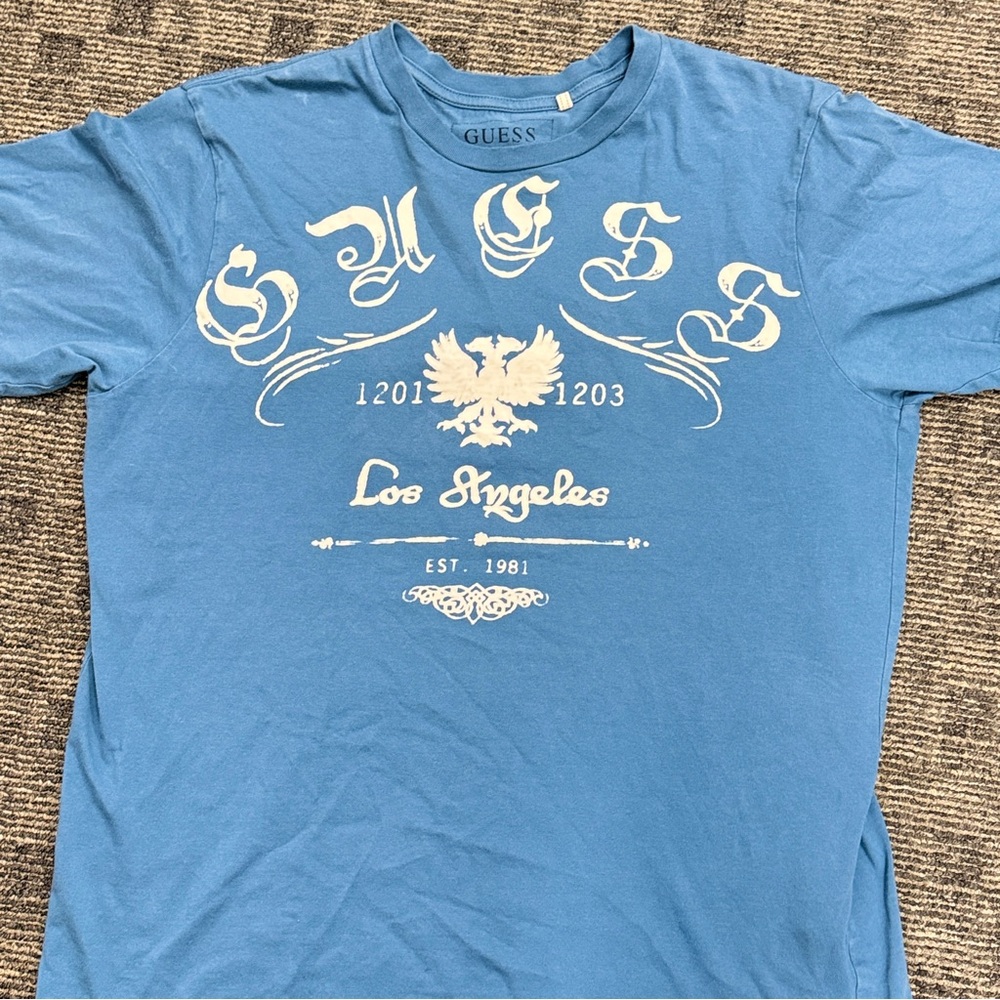 GUESS Los Angeles 1981‎ Blue Tee XL
